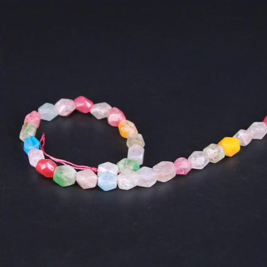 15 5 &quot/нитка маленького размера радужные натуральные ограненные Агаты самородок