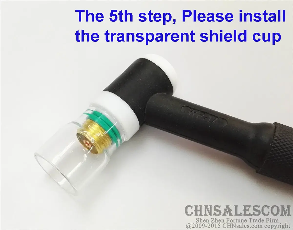 CHNsalescom 17 шт. набор для сварки TIG Stubby газовые линзы #12 чашка пирекс Tig 18/26/3/32 &quot2 4