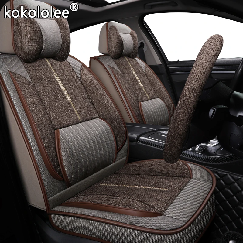 kokololee fabric car seat cover For lexus rx 200 rx470 570 peugeot rifter volvo v70 c30 mitsubishi grandis set covers | Автомобили и