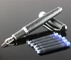 Каллиграфическая ручка Jinhao X750, Классическая Ручка с толстым корпусом 1,0 мм и наконечником, высококачественные металлические перьевые ручки с роскошными чернилами, подарочные ручки для письма