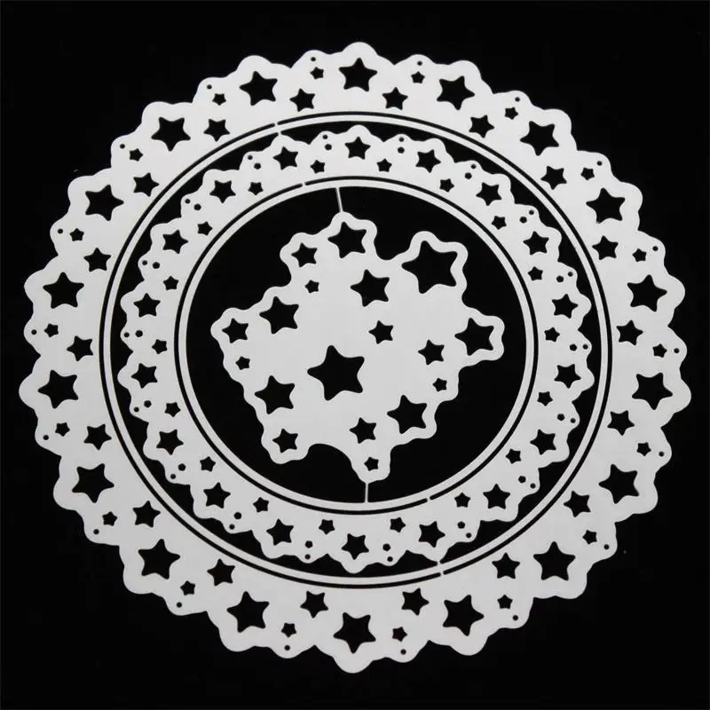 Ksccraft Star Doily шейкер металлические режущие штампы трафареты для DIY скрапбукинга/фотоальбома декоративное тиснение DIY бумажные карты