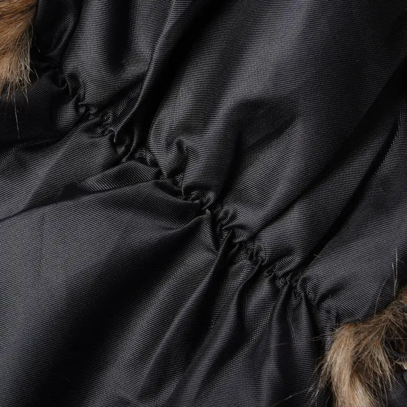 MISS M зимний теплый меховой воротник женский шарф искусственный мех пальто шарфы