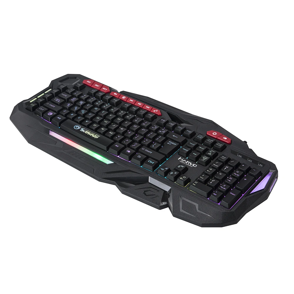 Игровая клавиатура MARVO KG760 светодиодный пульсирующая подсветка игровая