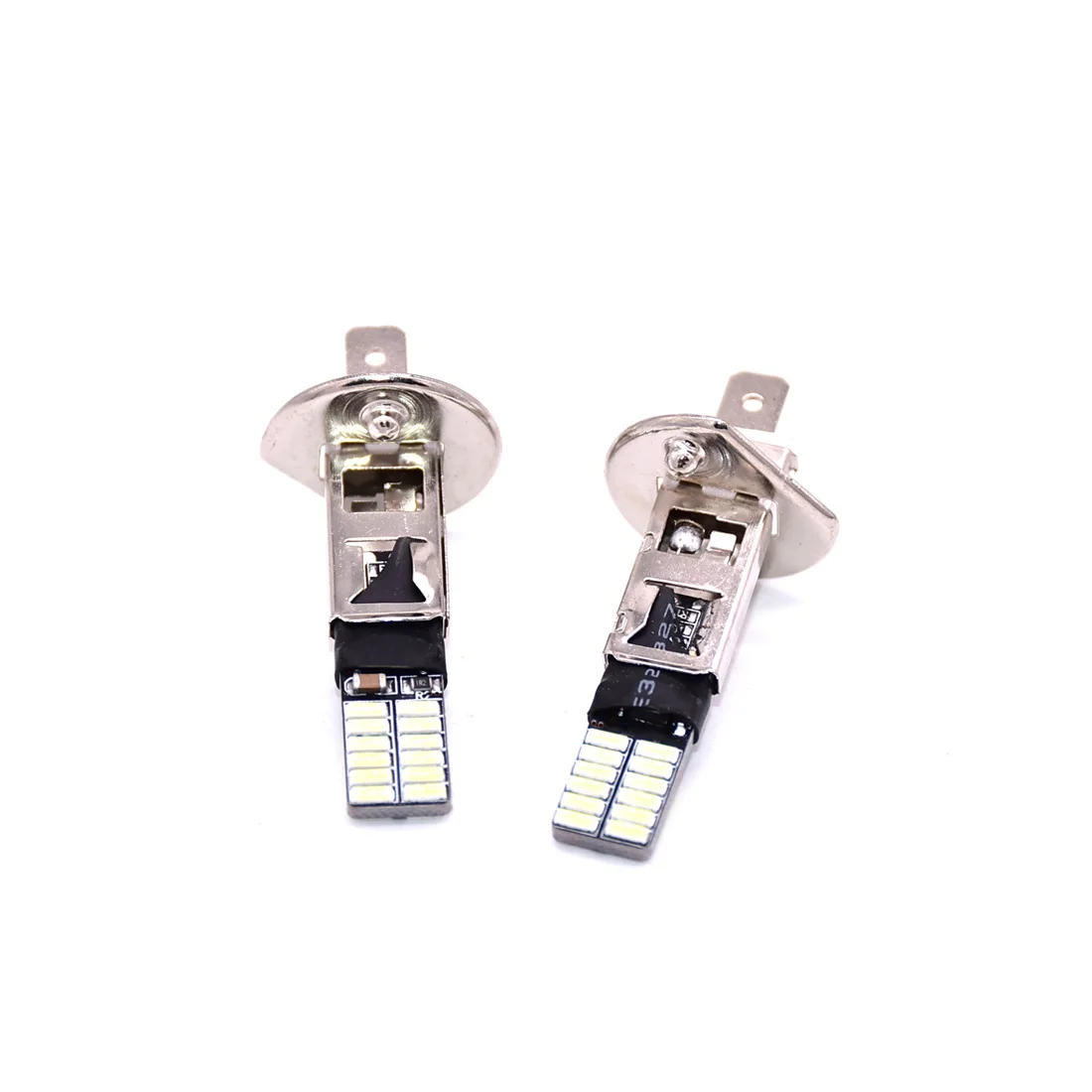 2X H1 24 SMD 4014 Canbus автомобильные светодиоды без ошибок белые лампы противотуманный светильник s дневной ходовой светильник авто лампы 12 В 24 В