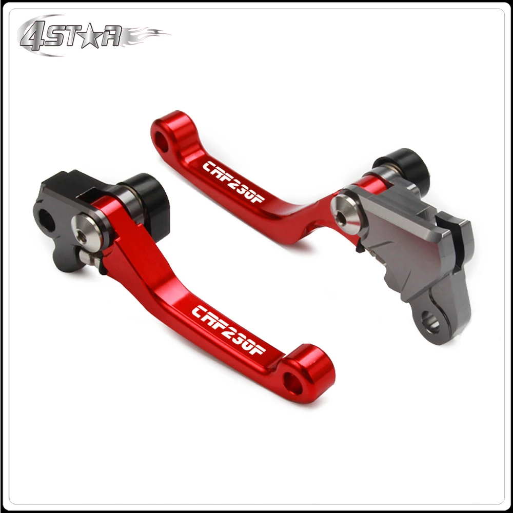 Мотоцикл с ЧПУ Алюминий сцепления тормозные рычаги для HONDA CRF230 F CRF 230 F 2003- 2004 2005 2006 2007 внедорожные Байк - Цвет: Красный