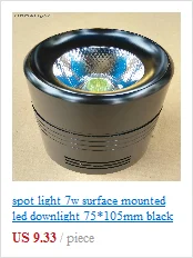 Точечный led 5 Вт Светодиодный светильник черный/белый 200 мм 300 мм удлиненный Dia60 мм скидка 30