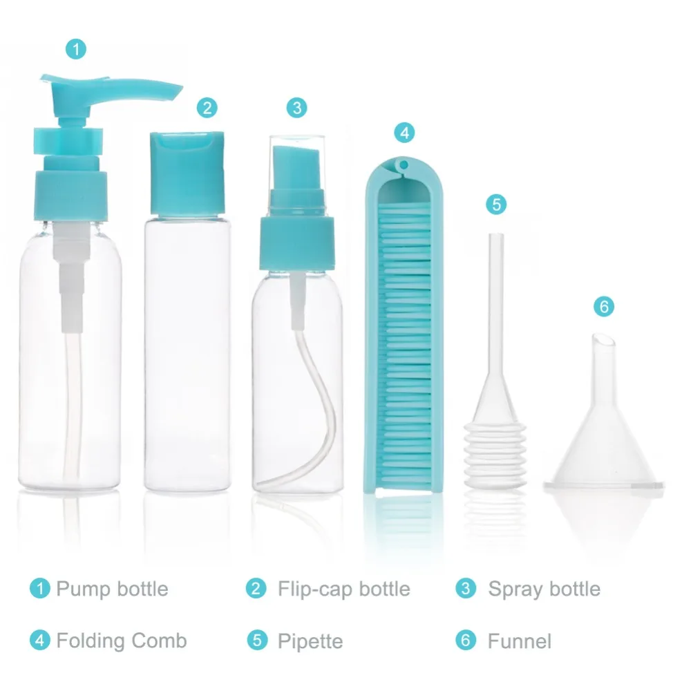 6/7 шт дорожный органайзер для макияжа косметический крем лица горшок пластиковый