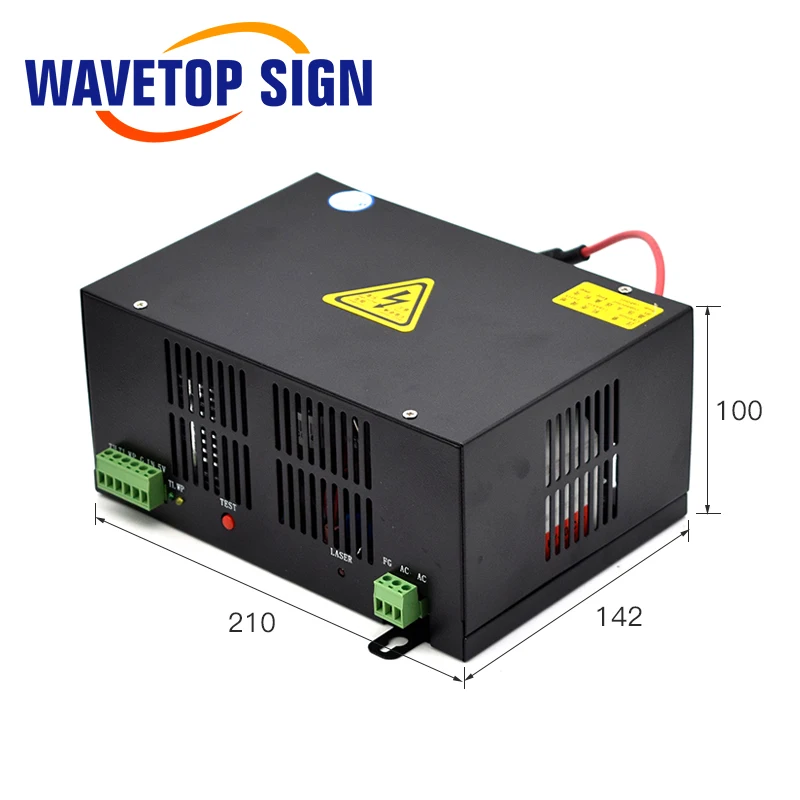 WaveTopSign HY-T60 СО2 лазерный источник питания для СО2 лазерная гравировка резка машина с длинной гарантией