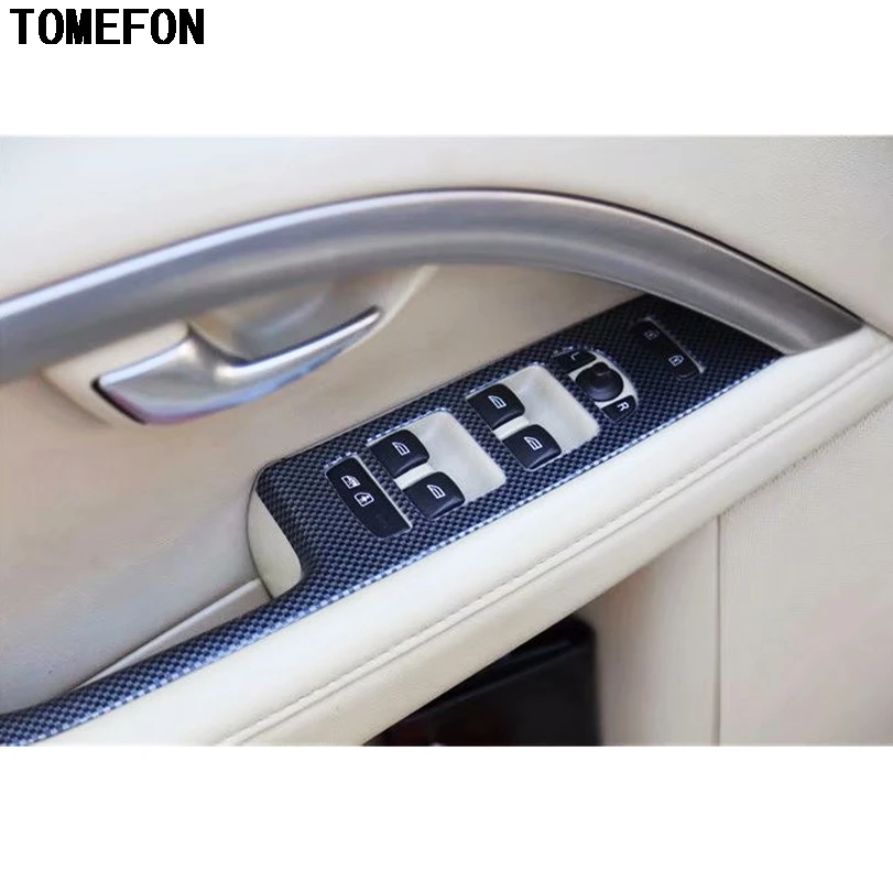 Краска TOMEFON из АБС углеродного волокна для Volvo S80 2009 2011 внутренняя Передняя