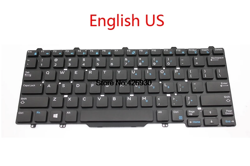 Клавиатура для ноутбука бренд DELL для серии Latitude E5450 5450 E5470 английский США Русский RU латинский язык бразильский бр Великобритания японский JP Франция fr