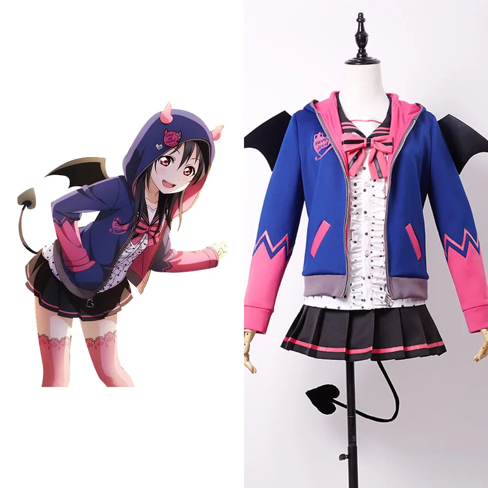 Love Live! Новинка униформа маленького демона UR Nico Yazawa костюм для косплея на хэллоуин