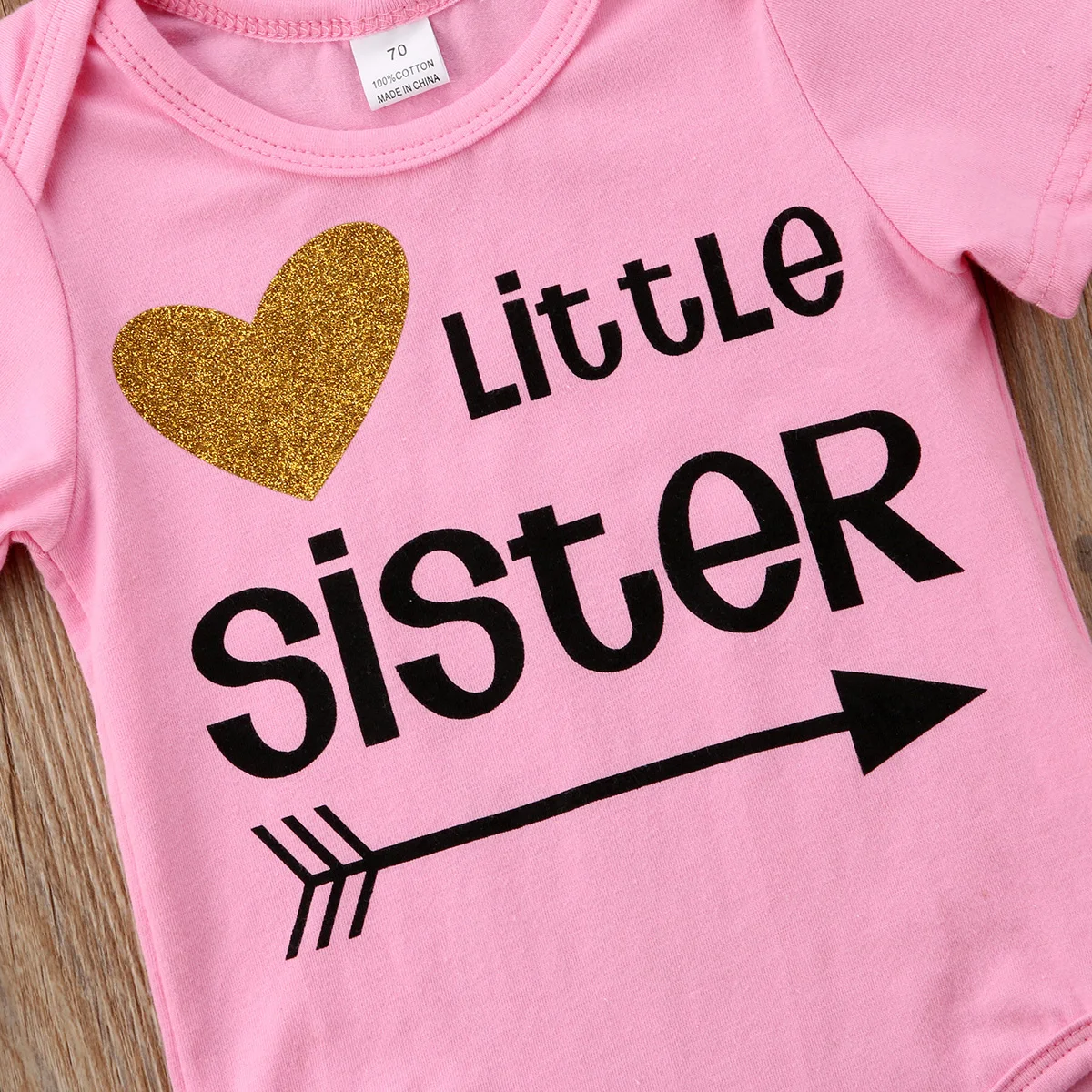 Одинаковая одежда для сестры хлопковая футболка с надписью Big Sister боди маленькой