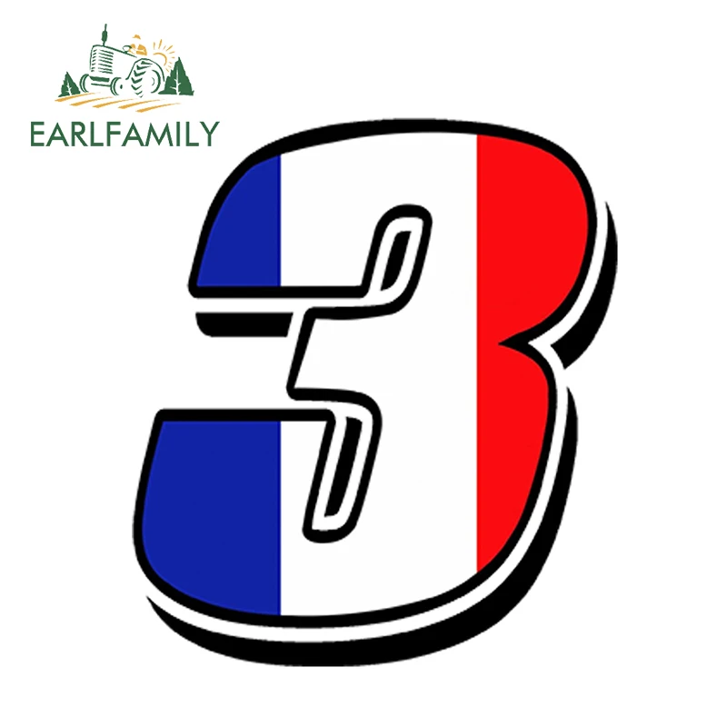 EARLFAMILY 13 см x 10 автостайлинг гоночные номера винил Французский флаг Автомобильная