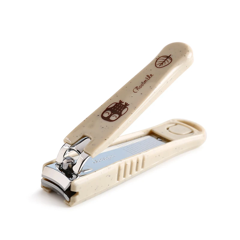 Beige Choosmile профессиональные кусачки для маникюра с большим пальцем ноготь резак для маникюра триммер кусачки с пилкой для ногтей - Цвет: Beige