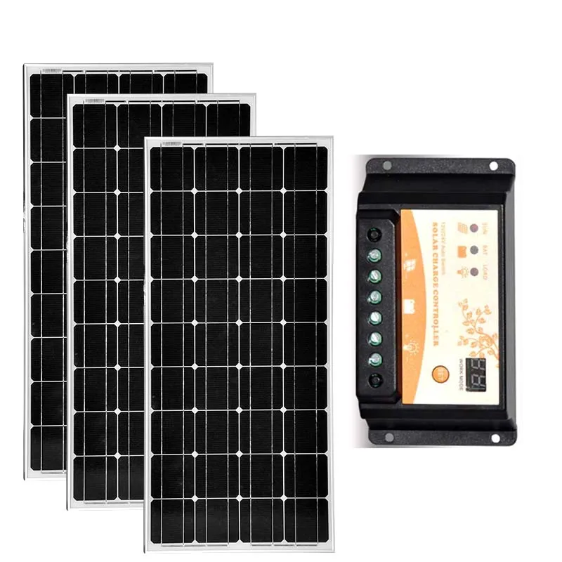 

Монокристаллический Панели солнечные 12 v 100 w 3 шт. Photovatics Панель s 300 w 36 v Солнечный Батарея Зарядное устройство заряд ШИМ контроллер 12 v/24 v 20A