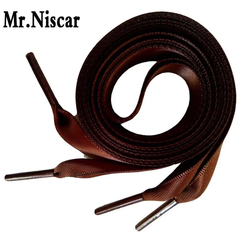 Mr. Niscar 1 пара 50-200 см кофейные модные плоские шелковые Ленточные Шнурки Кроссовки принцессы разноцветная спортивная обувь ботинки со шнурками веревка