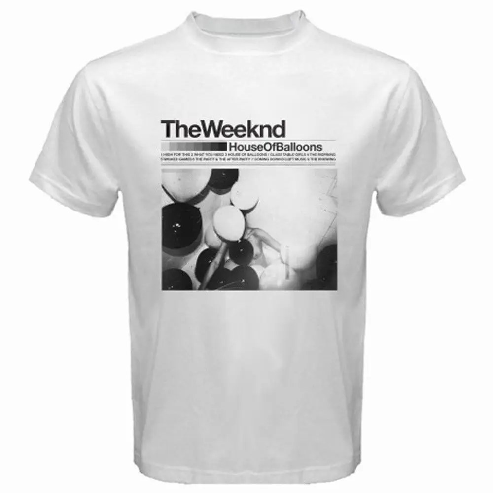 The Weeknd дом шары модными принтами XO музыкальное шоу Для мужчин белая футболка S M L XL