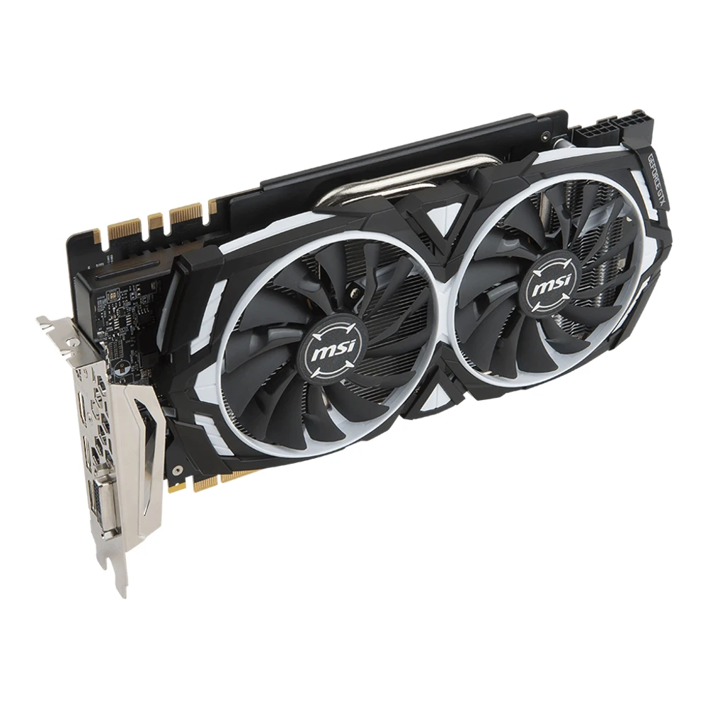 MSI видеокарта GeForce GTX1080Ti Броня 11 г OC Nvidia 352bit GDDR5X 11016 мГц 1531-1645 3584 единиц 16nm Графика