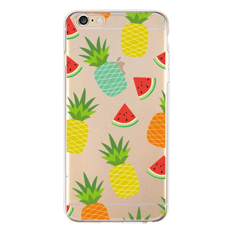 Модный винтажный мягкий прозрачный чехол из ТПУ для iPhone 4/4S 5 5S 6 6plus 7 8plus x
