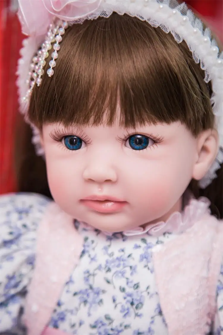 24&quot bebe doll reborn toys soft cloth body silicone babies pink clothing set girl dolls xmas gift bonecas | Игрушки и хобби