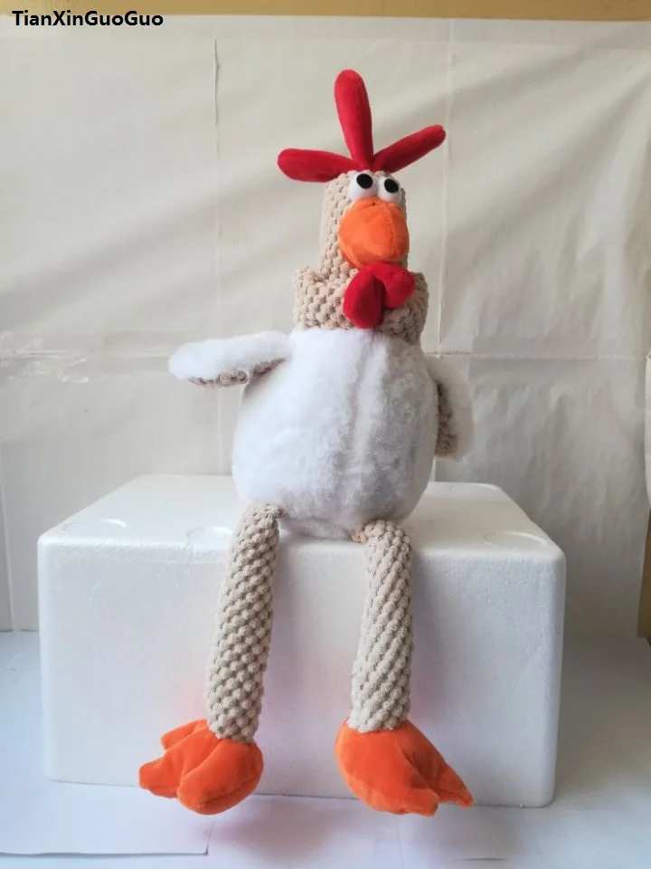 

new arrival large 45cm white hen chick plush toy soft doll birthday gift w1598