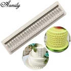 Силиконовая форма для шоколадных тортов Aomily, с оборками, юбка с бахромой, форма для помадки, антипригарные инструменты для украшения дома и кухни