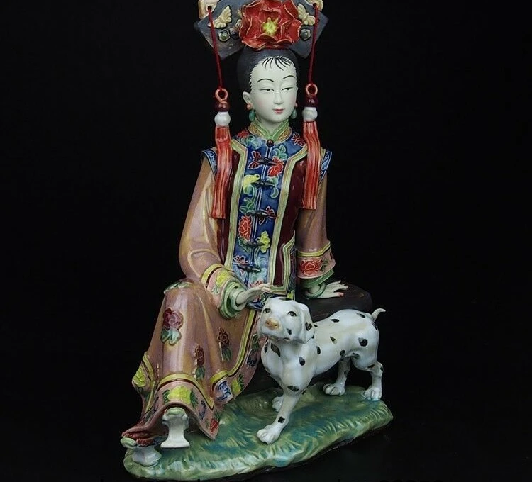 Китайская Дворцовая керамика фарфор WUCAI художественное украшение для женщин и