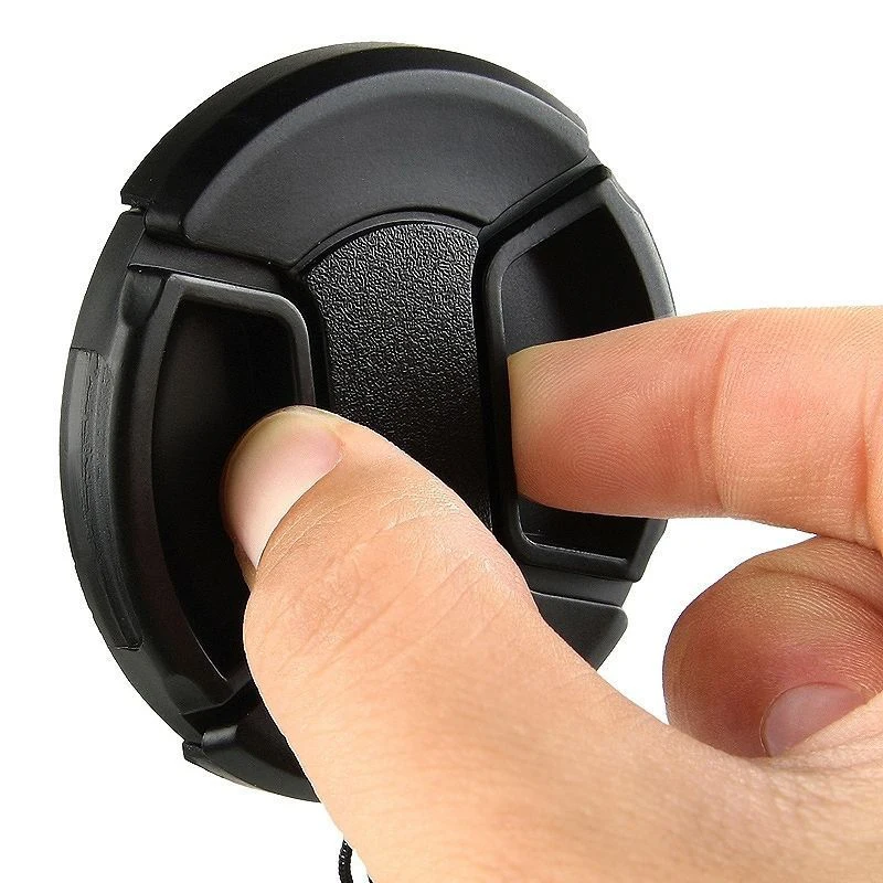 62mm 62 mm center pinch snap on front lens cap with string for Canon Nikon Olympus Pentax Contax Sony Samsung Casio Fuji Sigma |