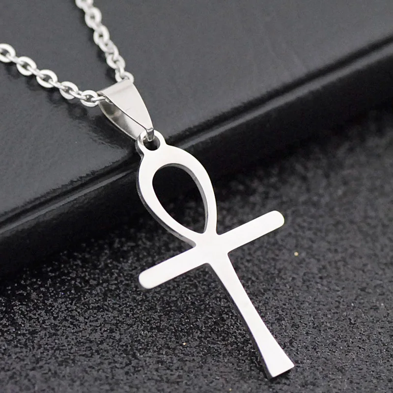 Египетский Анкх ожерелья из нержавеющей стали ожерелье с кулоном в виде Креста