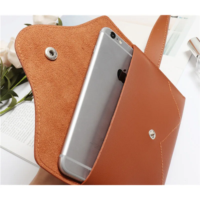 Поясная Сумка для женщин забавный кошелек-конверт кожаный поясной кошелек