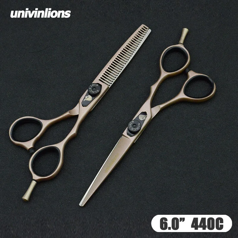 5.5/6" black gold barber hair scissors hairdressing scissors professional hair scisor barber supplies shears gift japan haircut