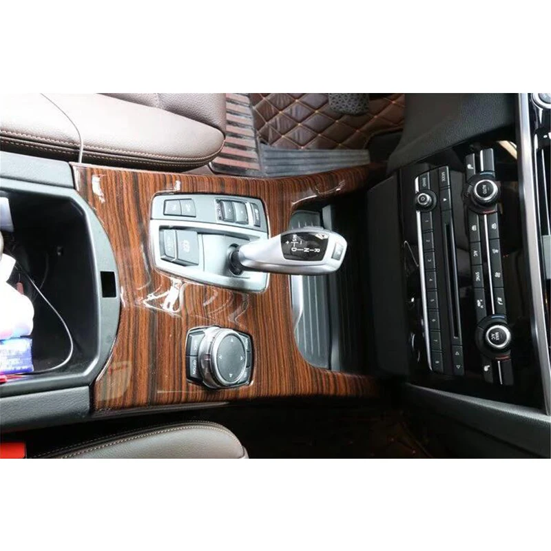 Для BMW X3 F25 2011 2017 & X4 F26 2015 древесины Цвет панель для рычага переключения передач