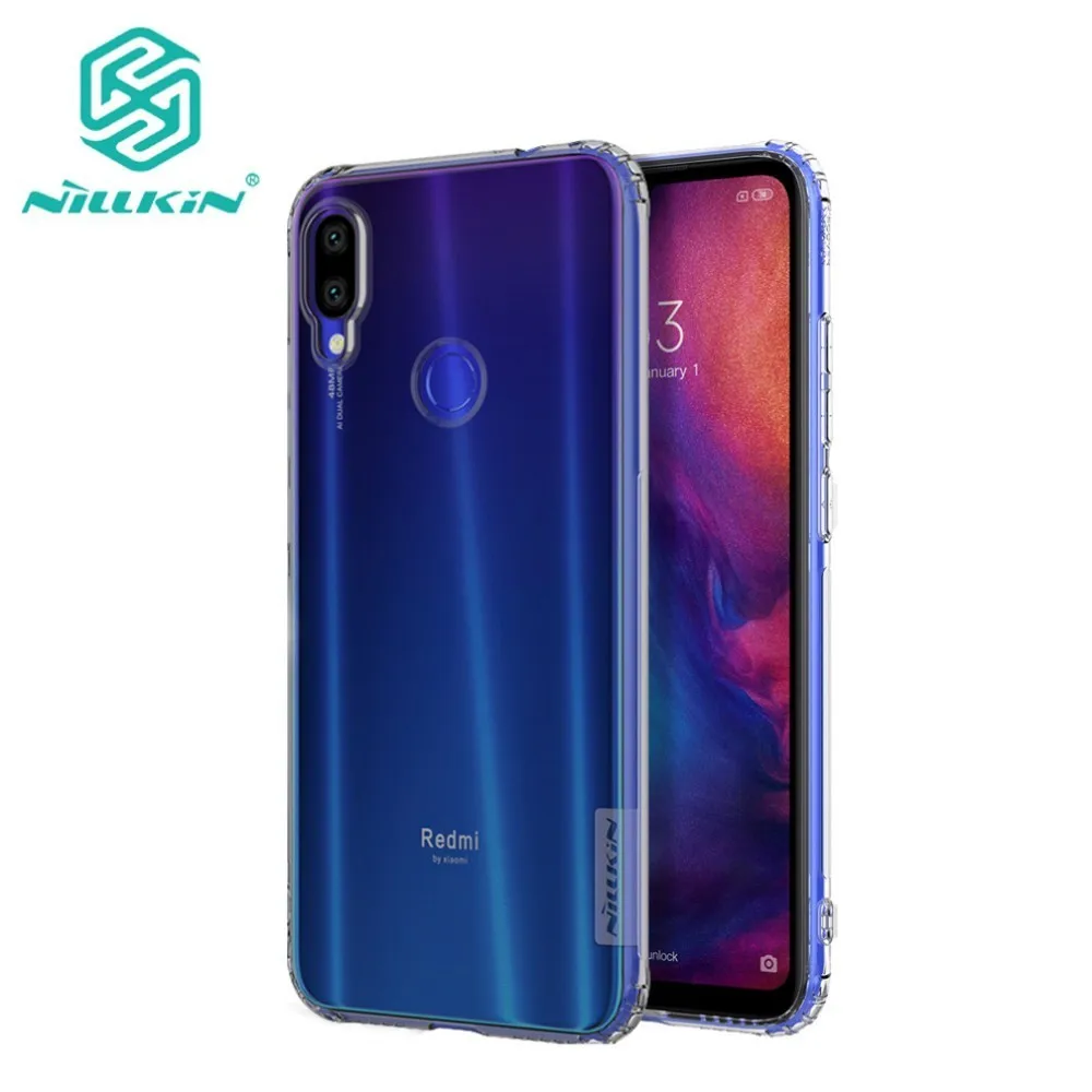 Ультратонкий силиконовый чехол Nillkin из ТПУ для Xiaomi Redmi Note 7 7S Прозрачный Pro|Бамперы|