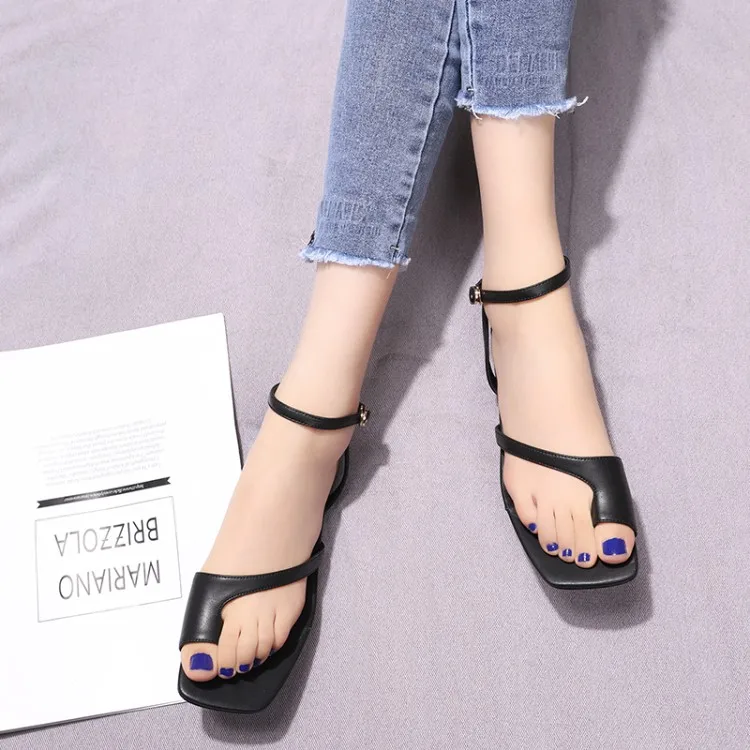 2019 г. Большие размеры 34 43 новые сандалии из натуральной кожи высокого качества