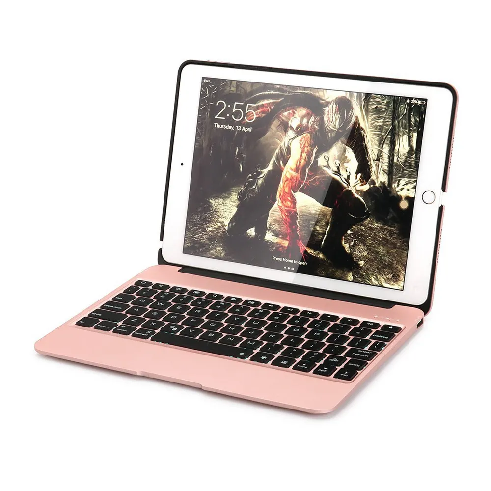 Ультратонкий алюминиевый умный чехол с клавиатурой для iPad Air 2 6 Bluetooth