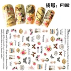 5 листов, тонкие летние наклейки для ногтей