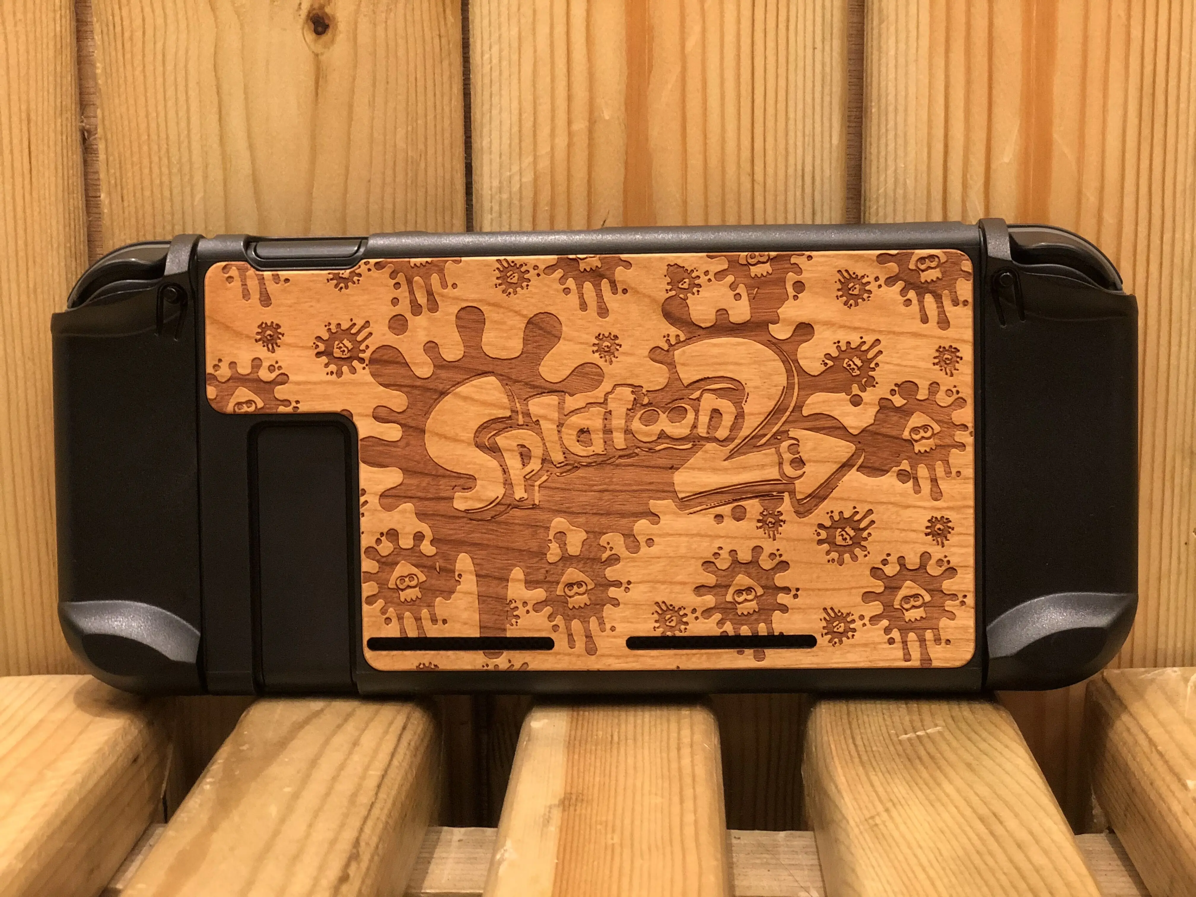 Пыленепроницаемый защитный чехол для консоли Nintendo Switch резьбы по дереву корпус
