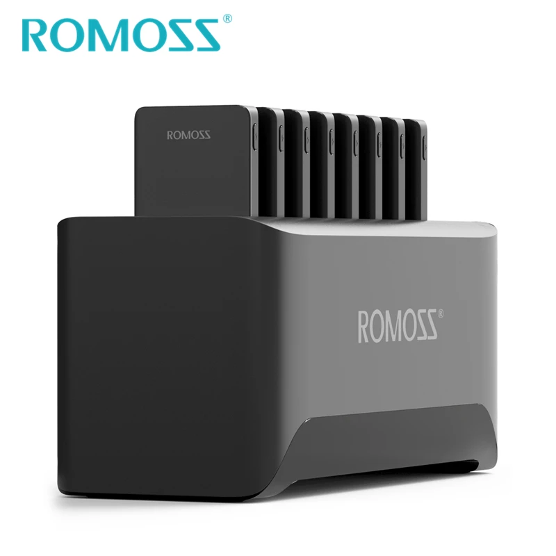Пауэрбанк ROMOSS 8 шт. 10000 мАч + зарядных кабелей 2 в 1|power bank|power chargerbank power |