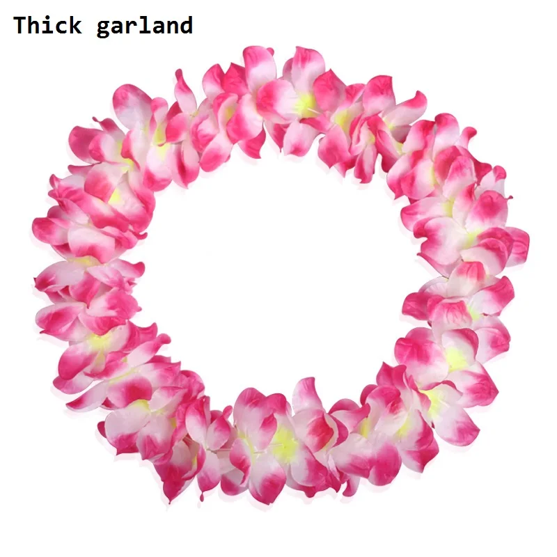 pink neck leis 40 см 80 см длина Пластиковые волокна трава юбки хула юбка Гавайские костюмы для женщин платье для девочек День Рождения Вечеринка свадебные украшения - Цвет: pink neck leis