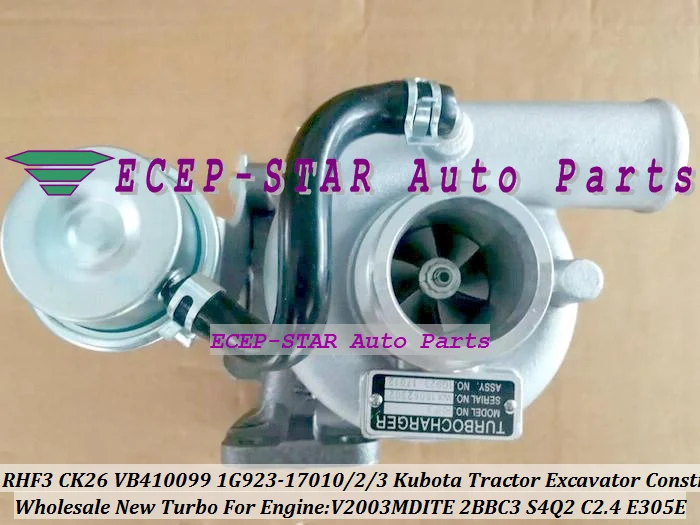 TD03L RHF3 CK26 VB410099 1G923 17010 17012 17013 CK30 турбо для Kubota трактор экскаватор строительство