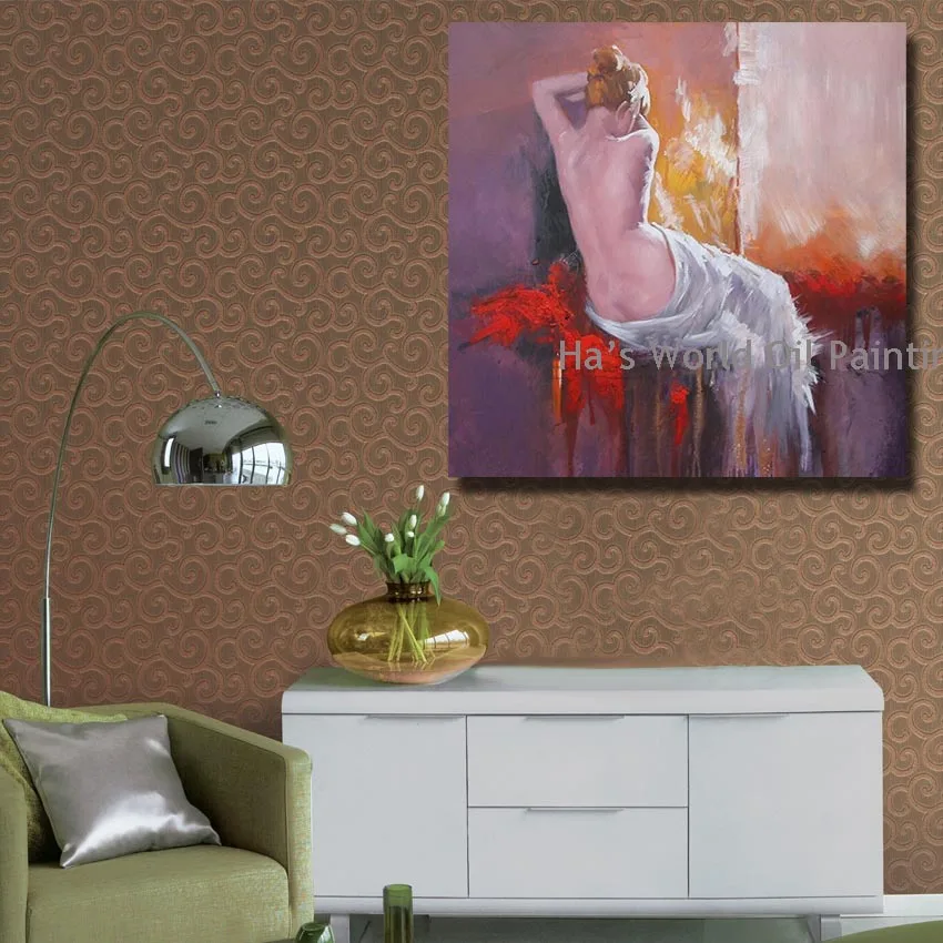 Постер большого размера ручной росписи декорирование квардрос картины маслом