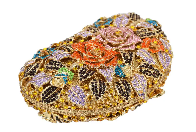 Роскошные сумки-клатчи LaiSC с кристаллами женская сумка подружки невесты розами