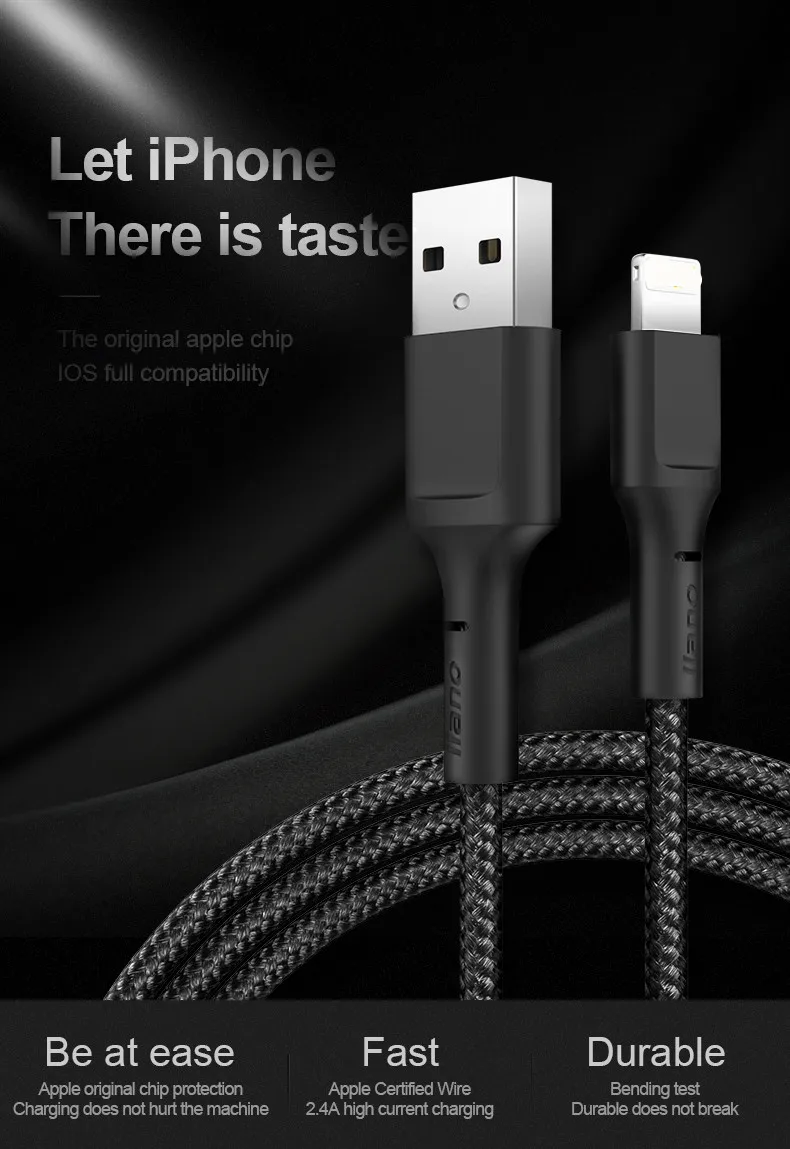 8-контактный USB кабель для быстрой зарядки для Iphone кабель передачи данных для Iphone XS Mas XS XR X 8 7 Plus Двусторонняя линия передачи данных для Iphone
