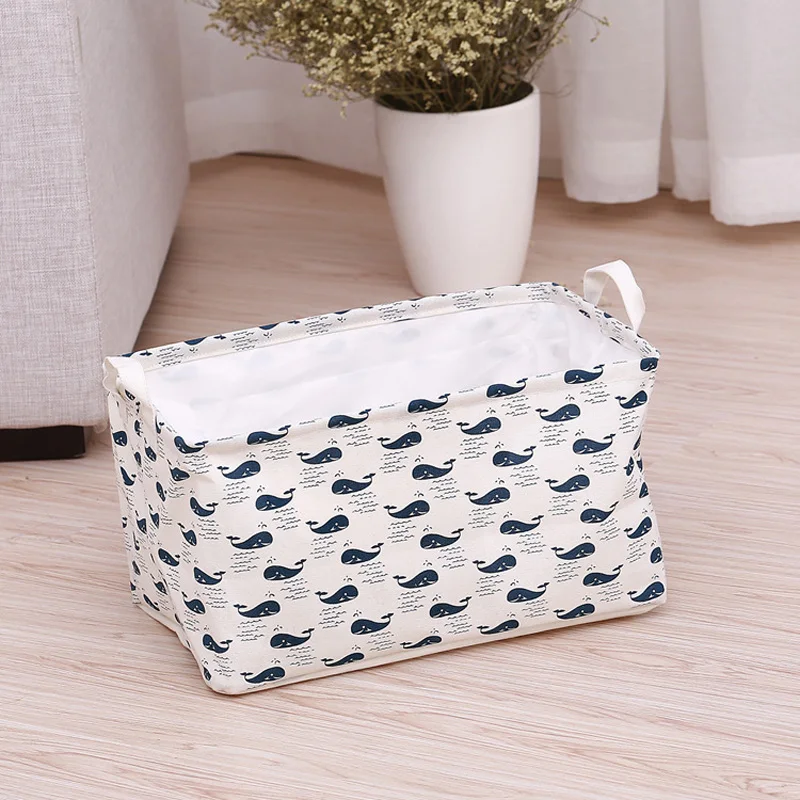 Настольный ящик для хранения Baffect льняной хлопковый Органайзер с геометрическим