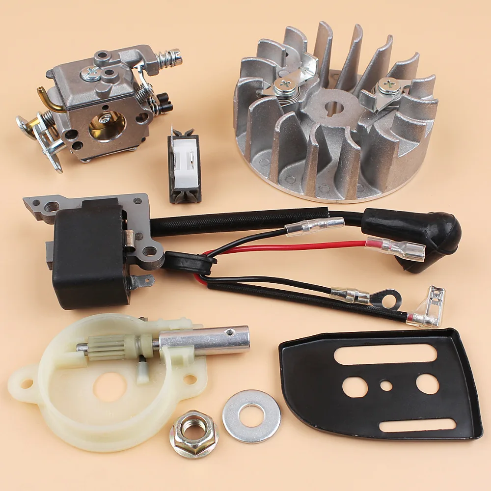 

Flywheel Ignition Coil Carburetor Carb Oil Pump Kit For HUSQVARNA 137 142 Chainsaw Parts Zama C1Q-W29E