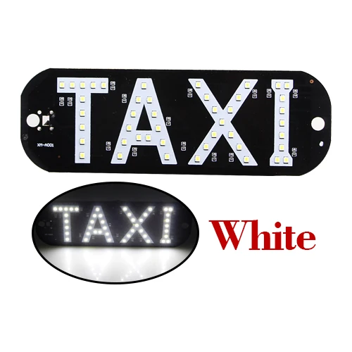 CARLITS 1PCS/Lot TAXI Car LED Indicator Light Taxi Panels Sign Green Signal Warning light Super Bright Red White Blue Green