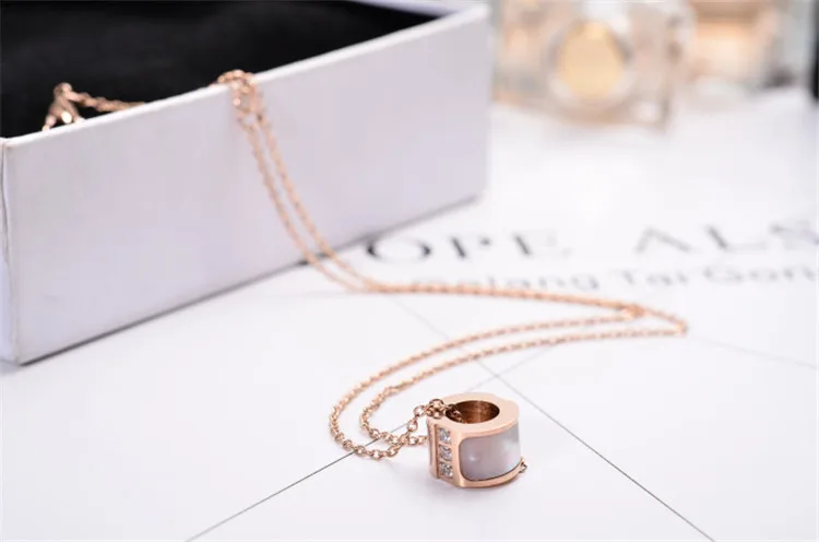 Классическое белое ожерелье с подвеской из натуральной ракушки Подарочные