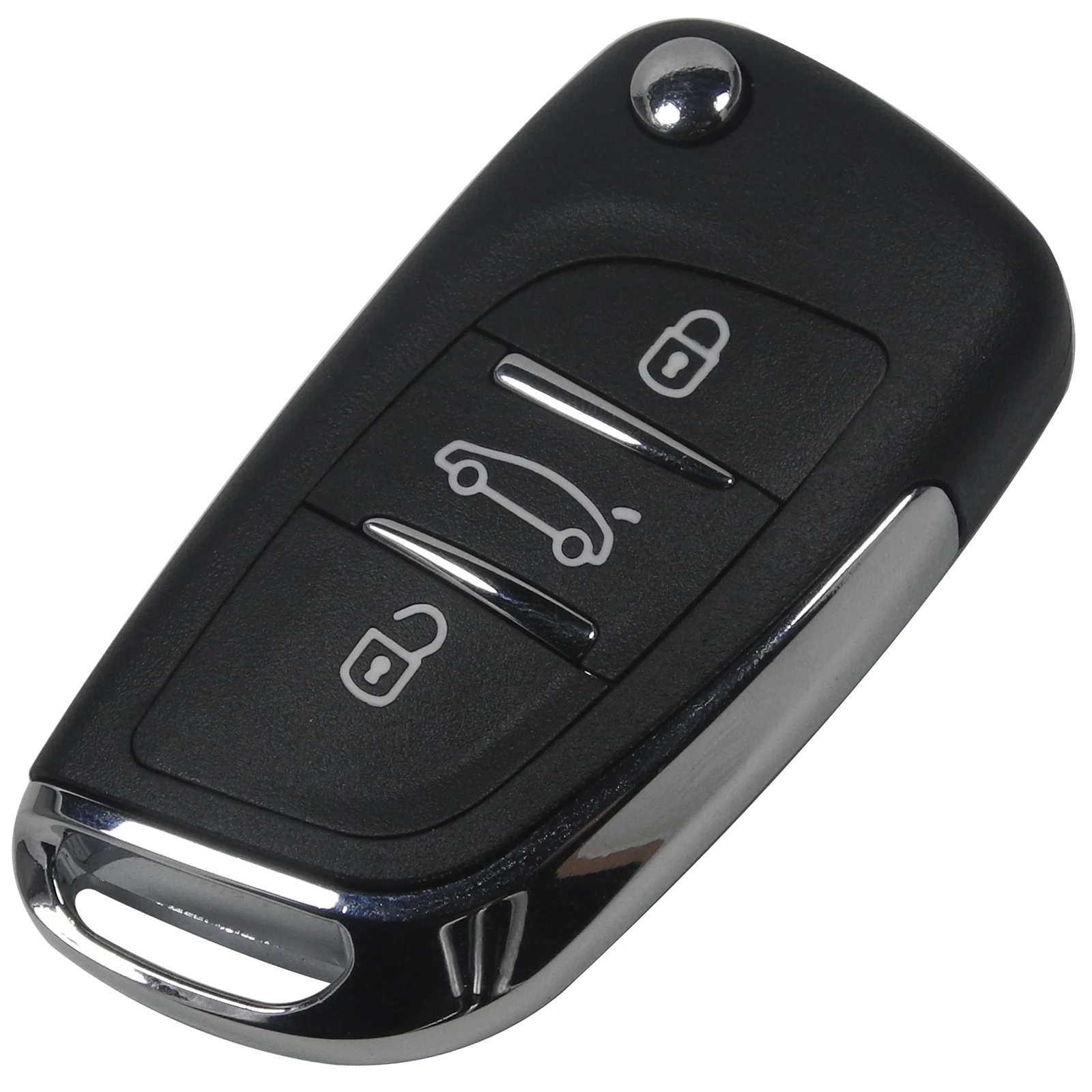 Рукоятка с 3 кнопками необработанное лезвие без канавки CE536 для PEUGEOT 207 307 308 Citroen C2 C3