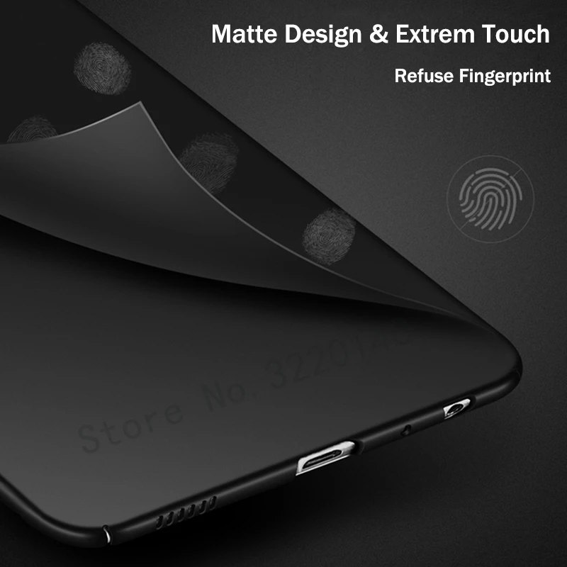 Роскошный тонкий твердый черный матовый корпус чехол для huawei P10 P9 P8 lite Футляр ПК
