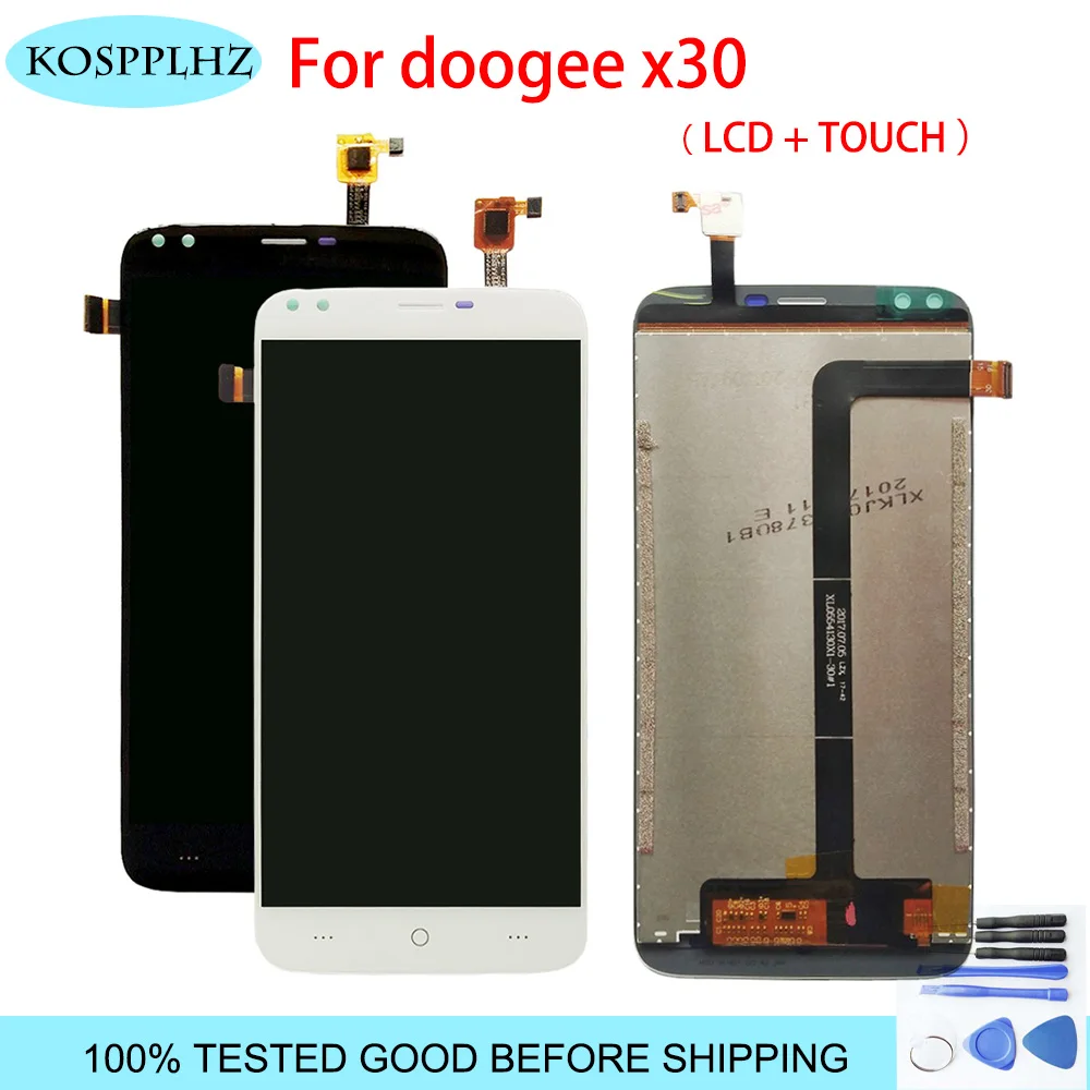 KOSPPLHZ 5 дюймовая фотография Для Doogee X30 ЖК дисплей + телефона Инструменты|Экраны для